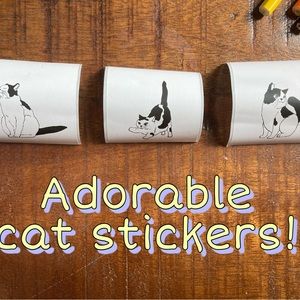 Adorable cat stickers!
